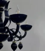 لوستر بلوری مورانو مشکی