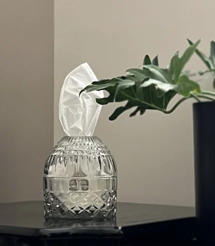 جای دستمال کاغذی بلوری