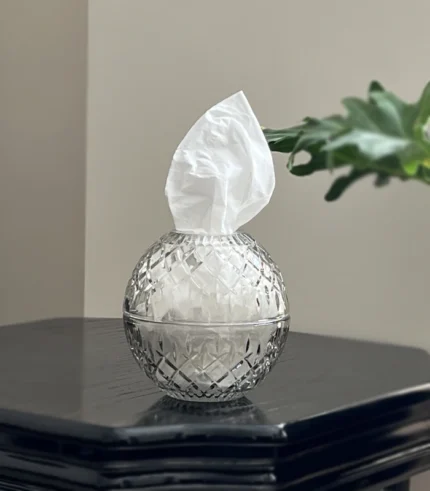 جای دستمال کاغذی بلوری