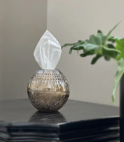 جای دستمال کاغذی بلوری