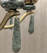 لوستر برنزی سنگی مدل ژوزفین سبز (سنگ طبیعی) - Image 4