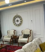 ساعت دیواری مدل ژانت طلایی موکا - Image 3